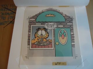 Mcdonalds Production Cel Artwork Happy Meal Box Garfield
