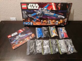 Lego Star Wars Resistance X - Wing Fighter Set 75149 With Poe Dameron And Bb - 8