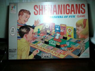 Vintage SHENANIGANS Carnival Of Fun 1964/1966 Milton Bradley Board Game Complete 5