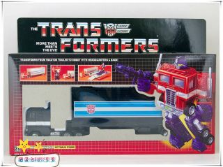 Transformers G1 Optimus Prime Black Reissue Gift