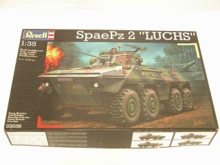 1/35 Revell Germany Spaepz 2 Luchs Armored Car Vehicle Plastic Scale Model Kit