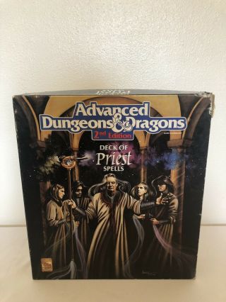 Tsr Dungeons & Dragons Ad&d 2nd Edition Deck Of Priest Spells Complete 9362