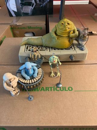 Vintage Max Rebo Band And Jabba The Hutt Play Set Complete And