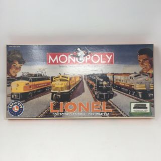 Monopoly Lionel Collectors Edition Postwar Era Board Game Complete