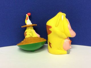 Vtg Cartoon Network COW AND CHICKEN 1999 Taco Bell toy 3 