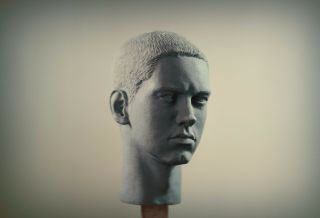 Unpainted Custom Sculpt head Eminem 1/6 Scale Marshall Mathers Slim Shady 2