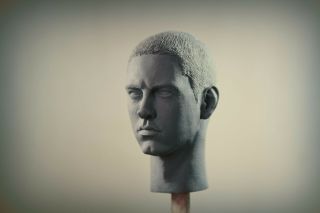 Unpainted Custom Sculpt head Eminem 1/6 Scale Marshall Mathers Slim Shady 3