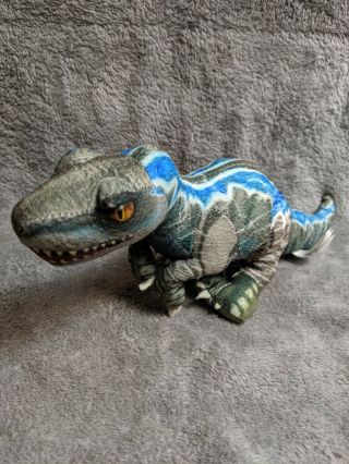 Jurassic World Velociraptor Blue Plush Toy Stuffed Animal Dinosaur