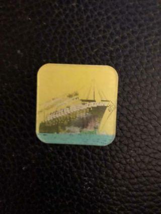 Cracker Jack Ships Then And Now Tilt Card - 1960s