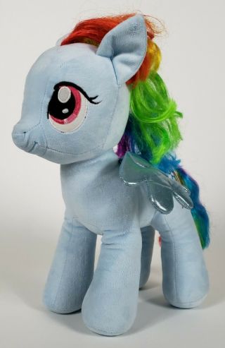 16 " My Little Pony Build A Bear Rainbow Dash Pegasus Blue Plush Stuffed Animal