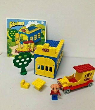 1979 Lego Fabuland Set 128 Vintage Lego 100 Complete Taxi Station