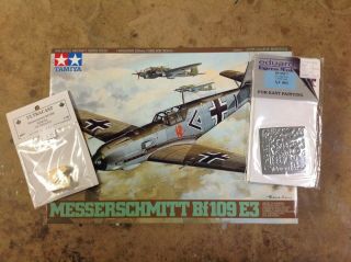 Khs - 1/48 Tamiya Model Kit 61050 Messerschmitt Bf109 E3 W/