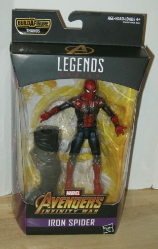 Marvel Legends Avengers Infinity War Iron Spider - Man W/ Thanos Piece Nip Vhtf