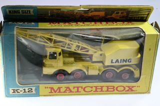 Matchbox9 K12 King Size Scrammell Mobile Crane Never Been Out Of Box - Mb070