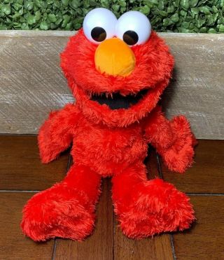 Playskool 2016 Talking Laughing Tickle Me Elmo 15 " Plush Doll Toy Guc