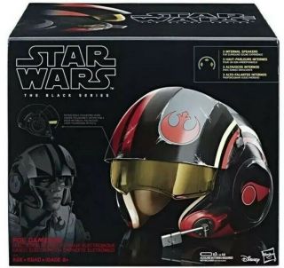 Star Wars Poe Dameron The Black Series Electronic X - Wing Pilot Full Size Helmet