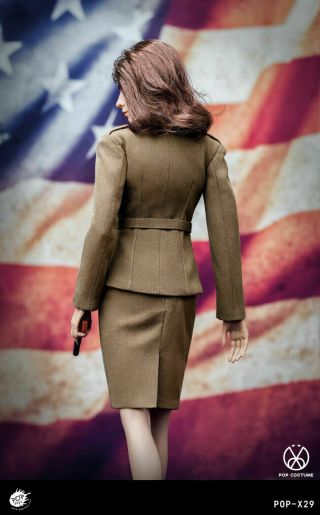 1/6 Poptoys X31 Wwii Female Agent Uniform Us Soldier Clothes Costume F12  Figure