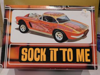 1962 Corvette " Sock It To Me " Build 4 Ways,  Model Kit,  Unmade,  1/25 Scale,  Amt