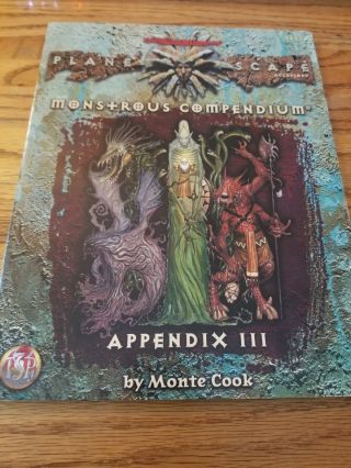 Planescape Monstrous Compendium Appendix Iii (3) Tsr 2635 Dungeons Dragons