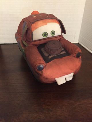 Mattel Disney Pixar Cars Tow Mater 10”plush Talking Stuffed Toy Truck Doll