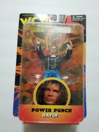 Wcw 1998 The San Francisco Toymaker Action Figure Power Punch Raven