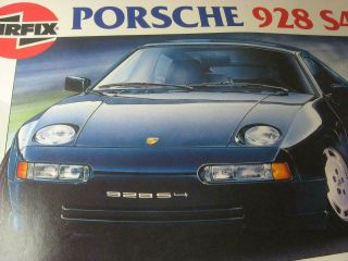 Airfix Porsche 928 S4 1/24 Model Kit Engine & Wheels Started All Other Parts Ok