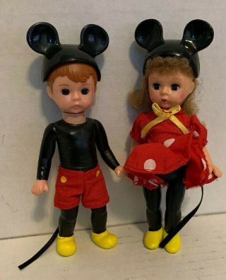 Madam Alexander Mcdonalds Happy Meal Mickey Mouse Club Boy And Girl Pair 5 1/4in