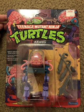 1989 Playmates Tmnt Krang Teenage Mutant Ninja Turtles (unpunched)