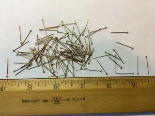 125 Brass Model Boat Ship Train Buildings Eye Bolts Pins Stanchions.  018 " Wire
