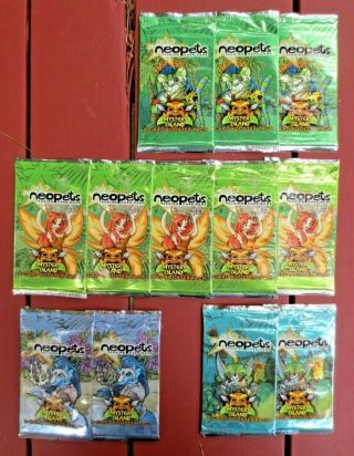 Neopets 12x Booster Packs - - Old