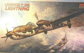 1/48 Academy P - 38e Lightning W/ True Detail & Quickboost - Started