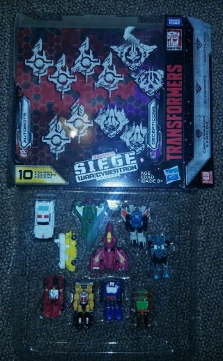 Target Exclusive Minicon Transformers 10 Pack Set Siege War For Cybertron Read