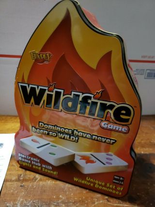Fundex - Wildfire Dominoes - Family Game Electronic Hub w/ Lights & Sounds 2