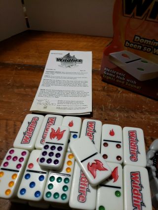 Fundex - Wildfire Dominoes - Family Game Electronic Hub w/ Lights & Sounds 3