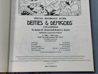 AD&D TSR / Deities & Demigods / Advanced Dungeons & Dragons 1980 (128 pgs) 5