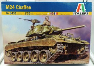1:35th Scale Italeri Wwii U.  S.  Army M24 Chaffee Tank 6431,  Fw - Gb