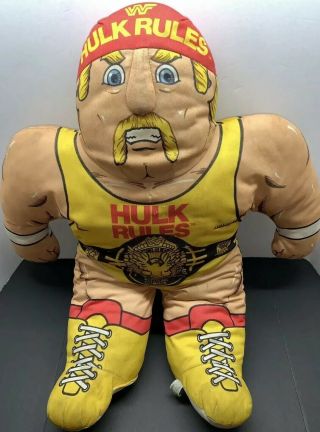 Hulk Hogan Wrestling Buddies Pillow Plush Doll 1990 Tonka Wwf Wwe 23 "