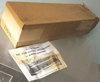 Lionel 2340 - 25 Gg - 1 Electric Locomotive Box With Instructions 1955