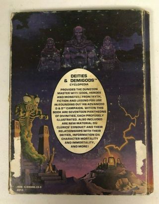 Deities & Demigods Cyclopedia Advanced D&D w/ Cthulhu & Melnibonean Mythos 1980 2