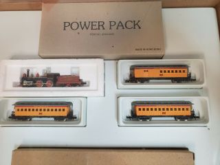 Bachmann Vintage Electric Train Set The American Freight Cars Tracks Power Pack 3