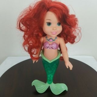 Disney The Little Mermaid Ariel Doll Lights Sings Talks English Or Spanish 15 "