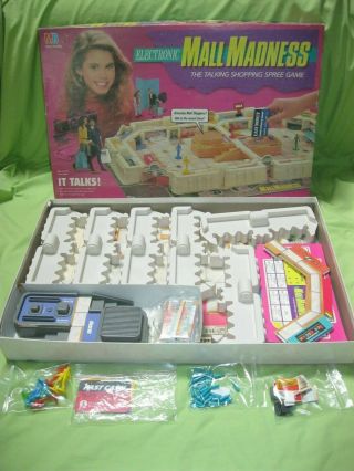 Vintage 1989 Milton Bradley Mb Electronic Mall Madness Shopping Spree Game
