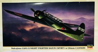 Hasegawa.  09552.  Nakajima C6n1 - S Night Fighter Saiun (myrt).  1/48 Scale.  Vj - Fs