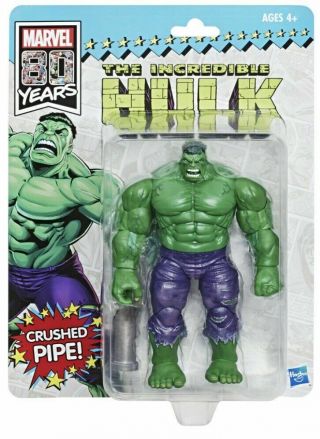 2019 Sdcc Hasbro The Incredible Hulk 6″ Action Figure Marvel Legends 80 Years
