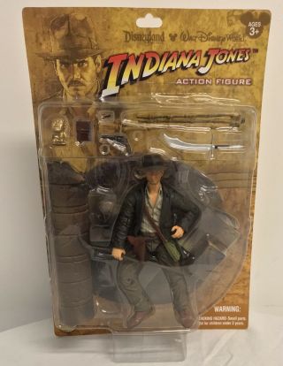 Indiana Jones 7” Figure Disney World Land Park Exclusive Theme Complete