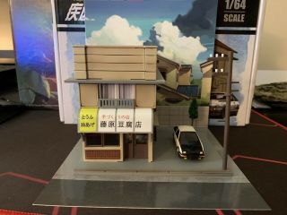 1:64 YumeBox Initial D Takumi Fujiwara Tofu Shop Diorama Display Model Kit Set 4
