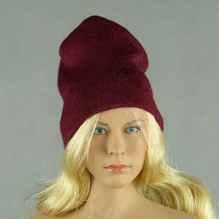 1/6 Scale Phicen,  Tbleague,  Hot Toys,  Kumik,  Vogue - Female Dark Red Beanie Hat