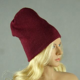 1/6 Scale Phicen,  TBLeague,  Hot Toys,  Kumik,  Vogue - Female Dark Red Beanie Hat 2