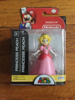 Princess Peach World Of Nintendo Ny Mario 2.  5 " Jakks Pacific Figure
