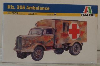 Italeri Ita 1 72 Kfz 305 Ambulance Plastic Model Kit 7055 Ita7055